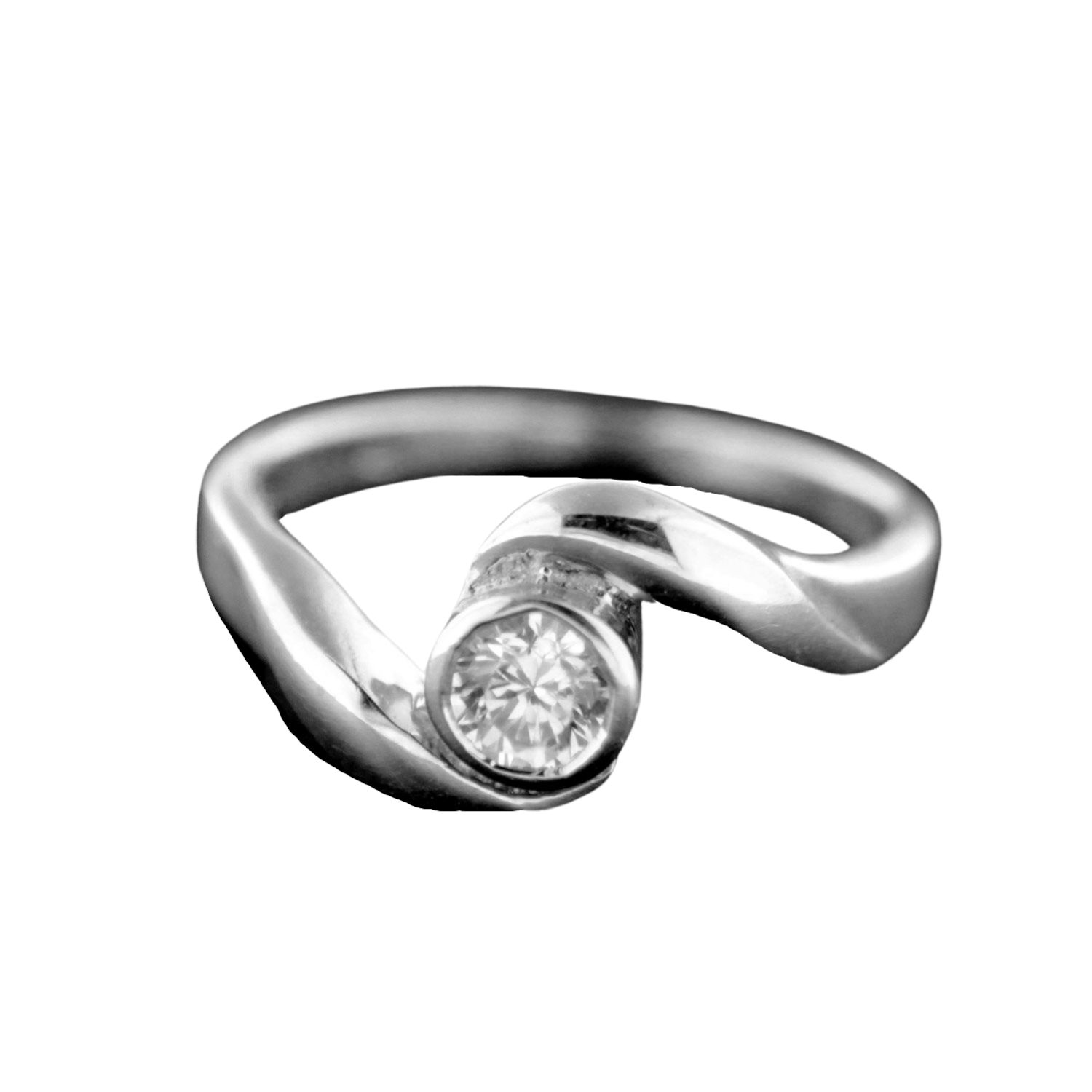 Strieborný prsteň 15413