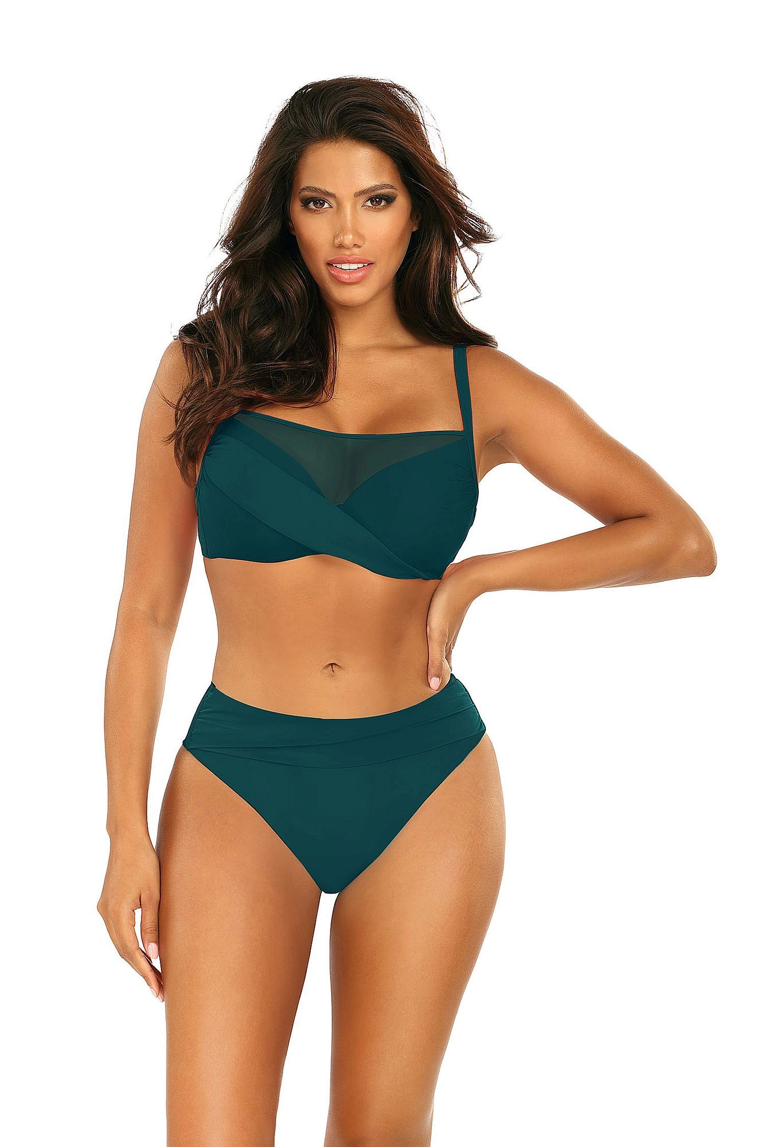 E-shop Dámske dvojdielne plavky Fashion16 1002N2 7b zielony