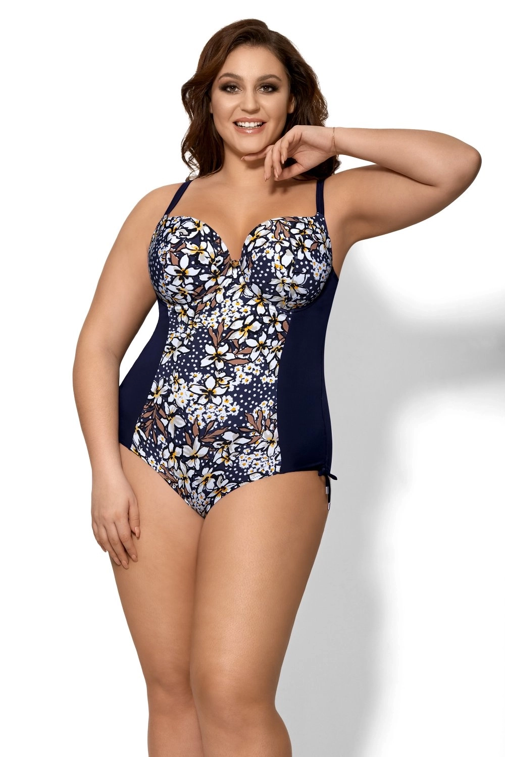 Dámske jednodielne plavky 40 light blue