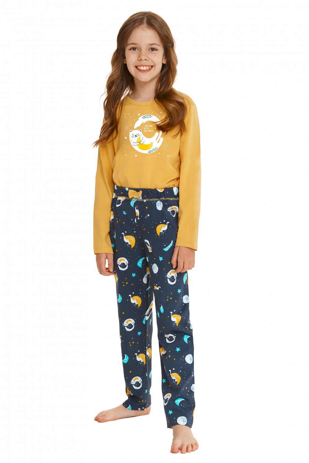 E-shop Dievčenské pyžamo 2615 Sarah yellow