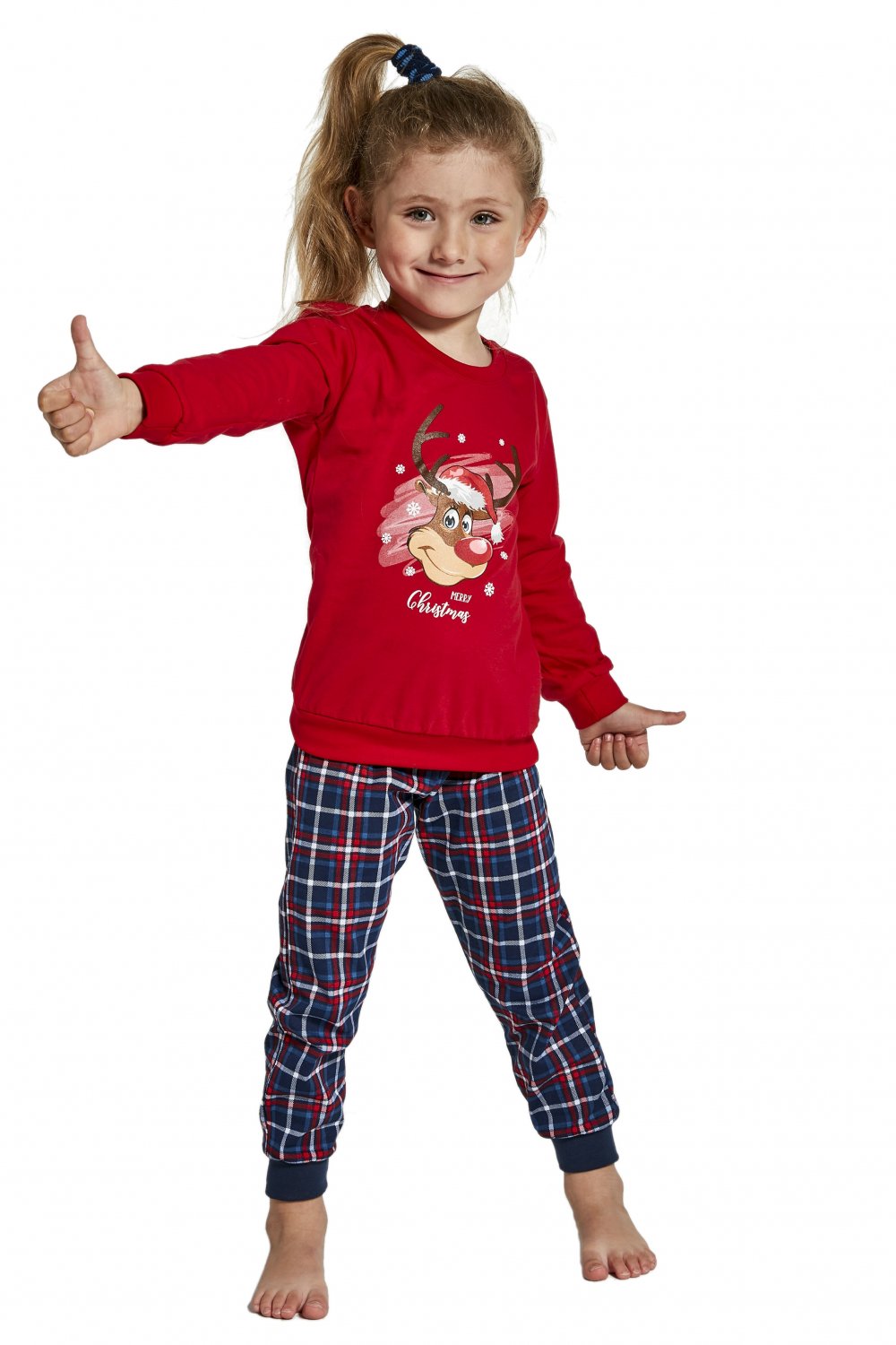 E-shop Dievčenské pyžamo 592/130 Reindeer