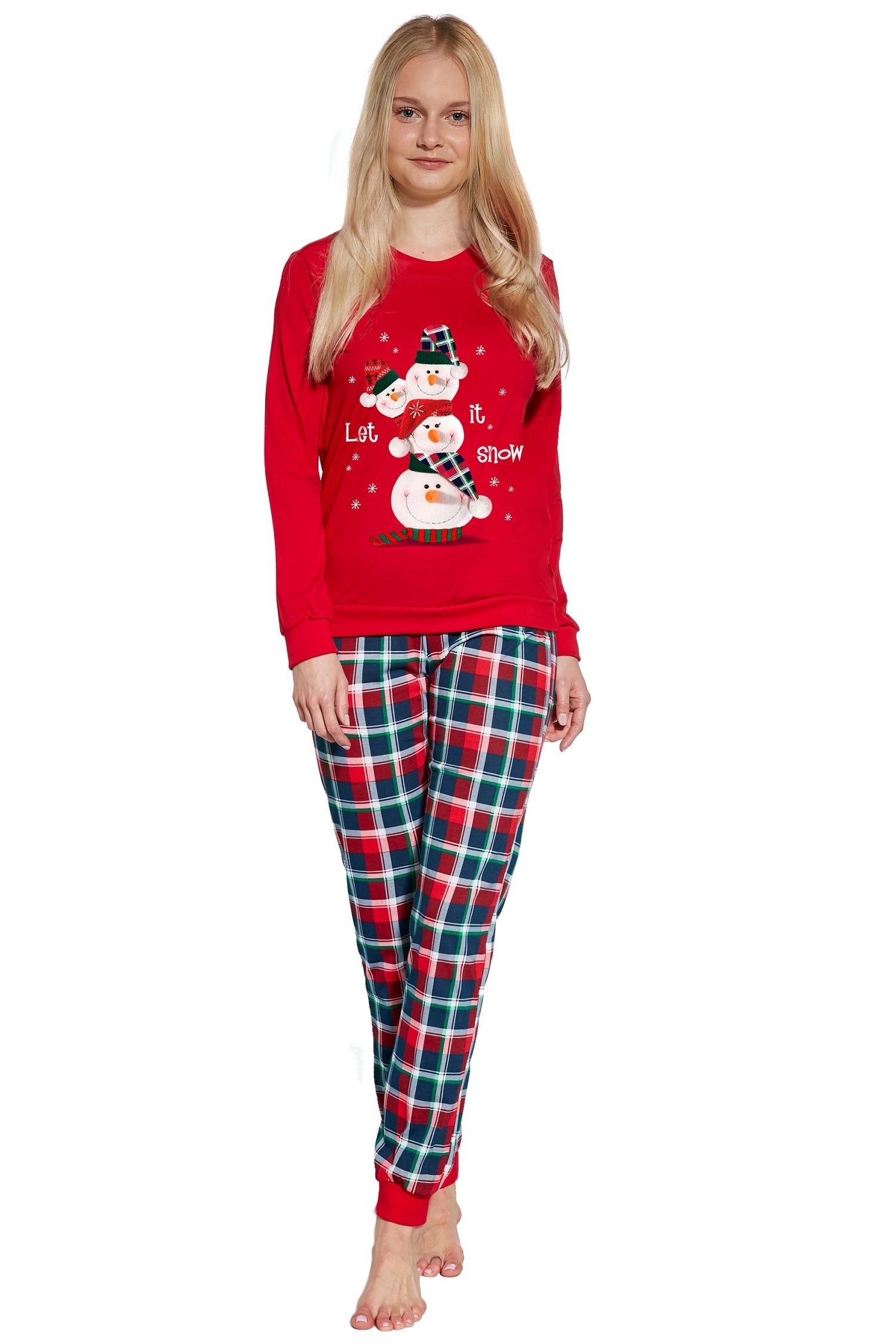E-shop Dievčenské pyžamo 594/172 Snowman 2
