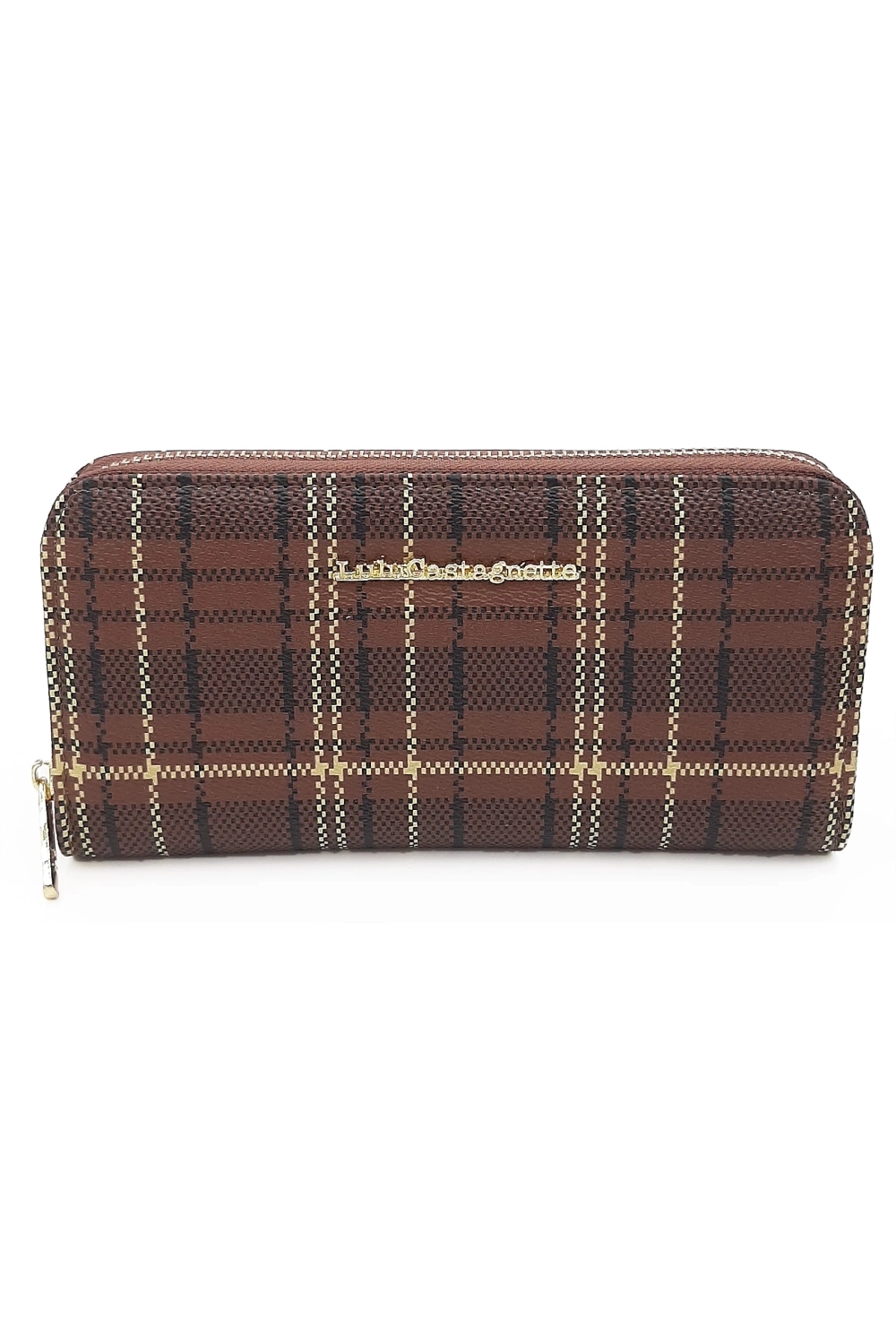 Exkluzívna hnedá dámska peňaženka 1B2F0