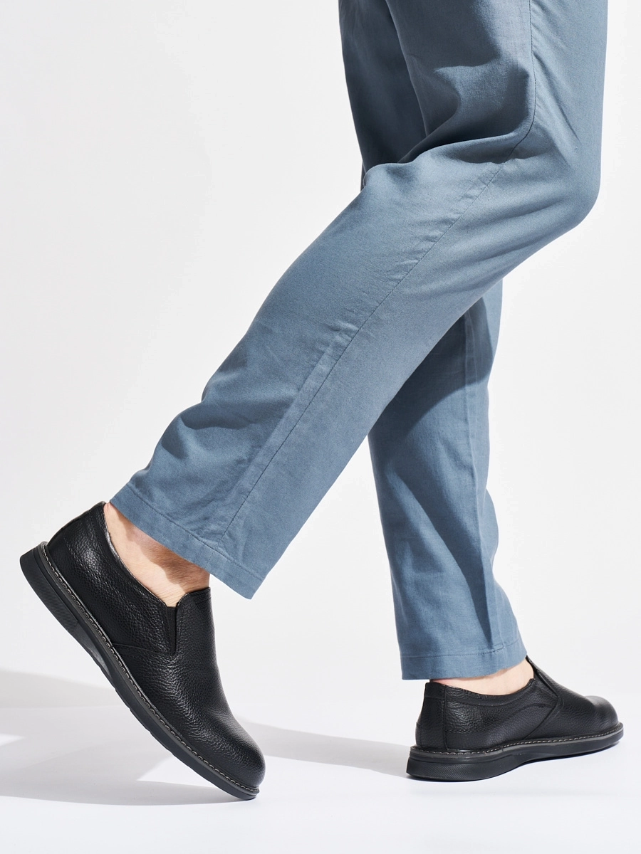 Exkluzívne pánske čierne poltopánky