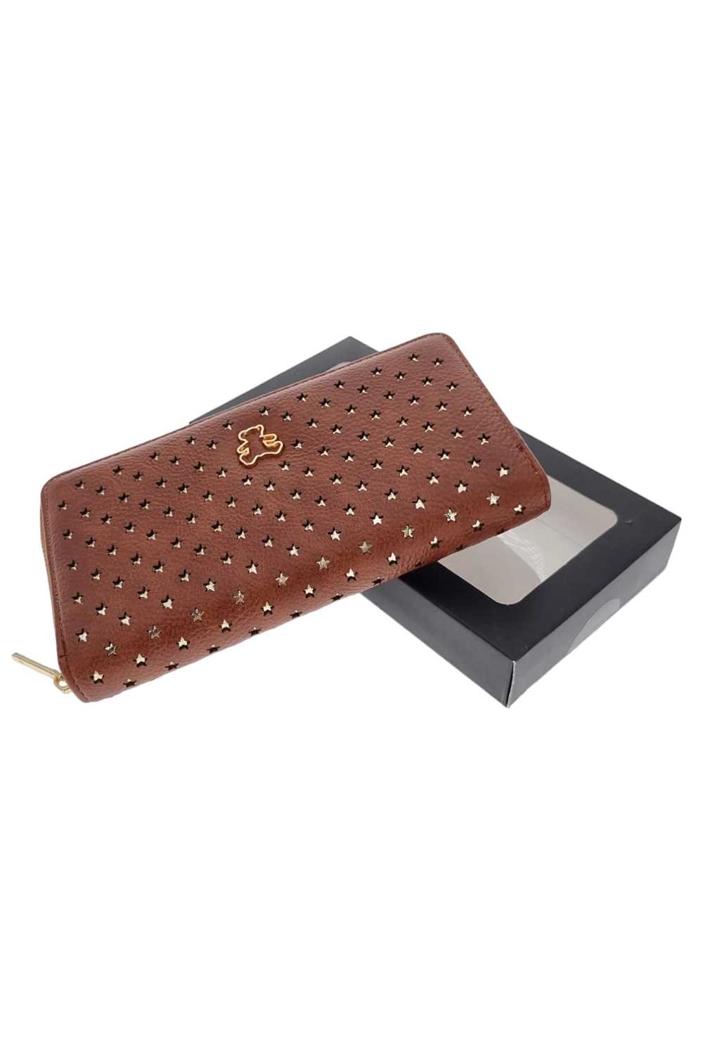 Luxusná dámska peňaženka hnedá 8ZLO0