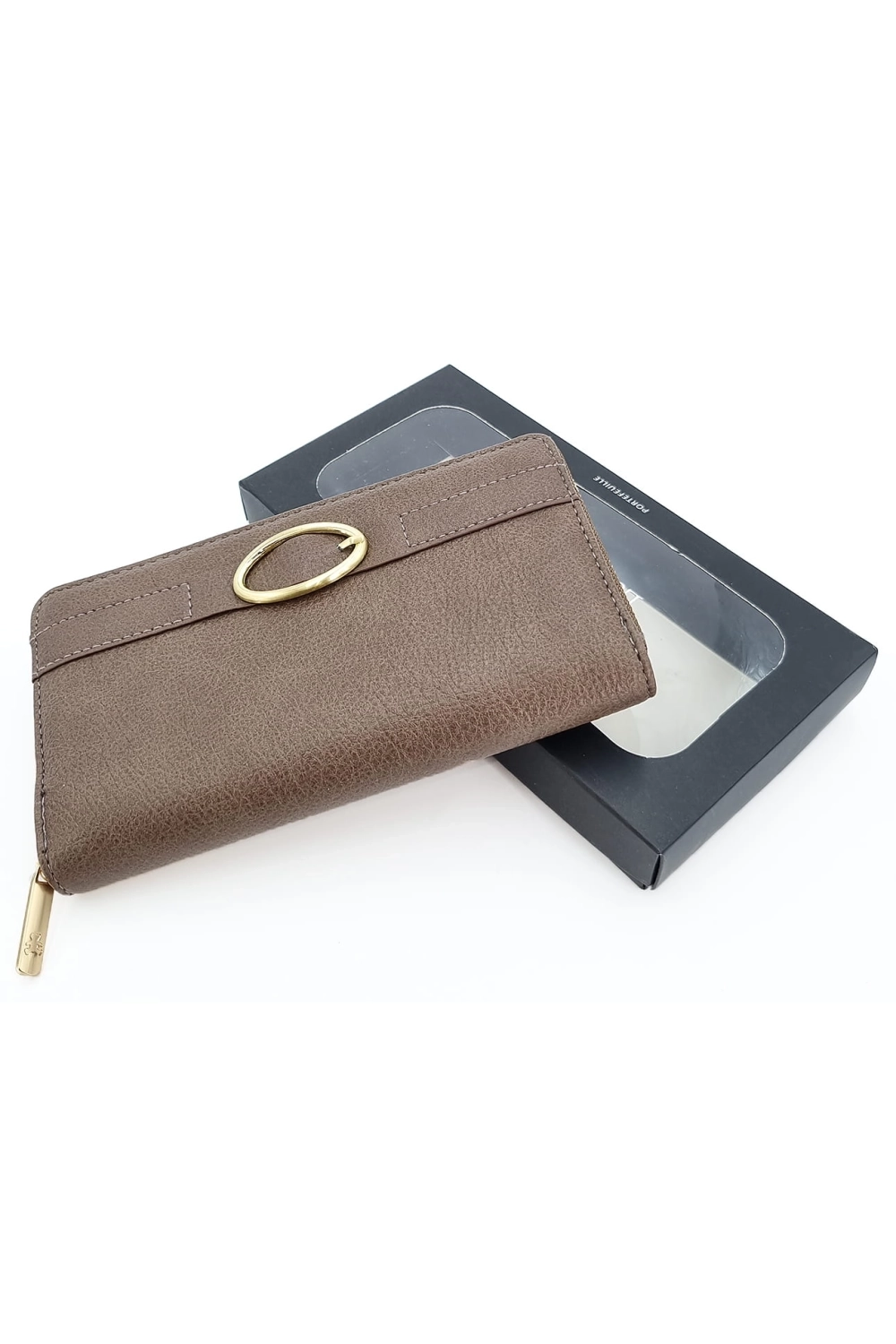 Moderná hnedá dámska peňaženka QH7F1