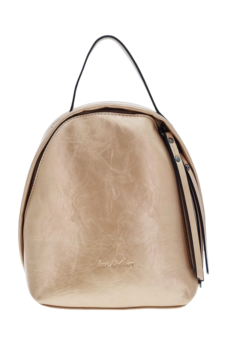 Moderný dámsky batoh zlatý DELTH