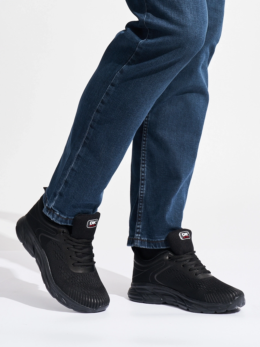 Módne čierne pánske tenisky