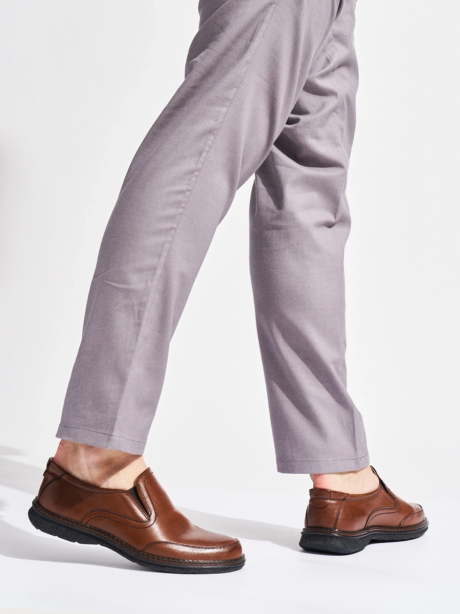 Módne hnedé pánske poltopánky