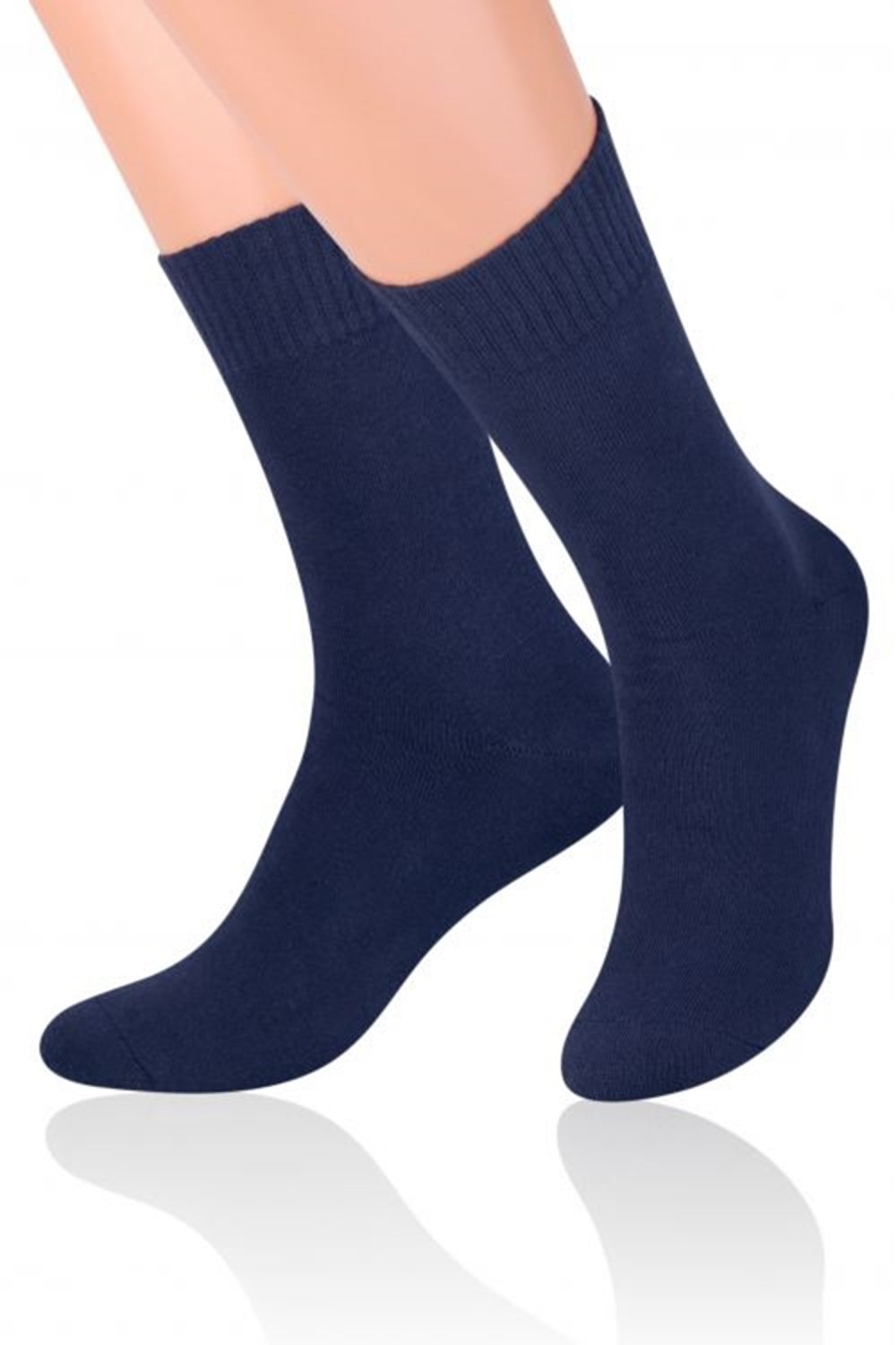 Pánske ponožky 015 Frotte dark blue