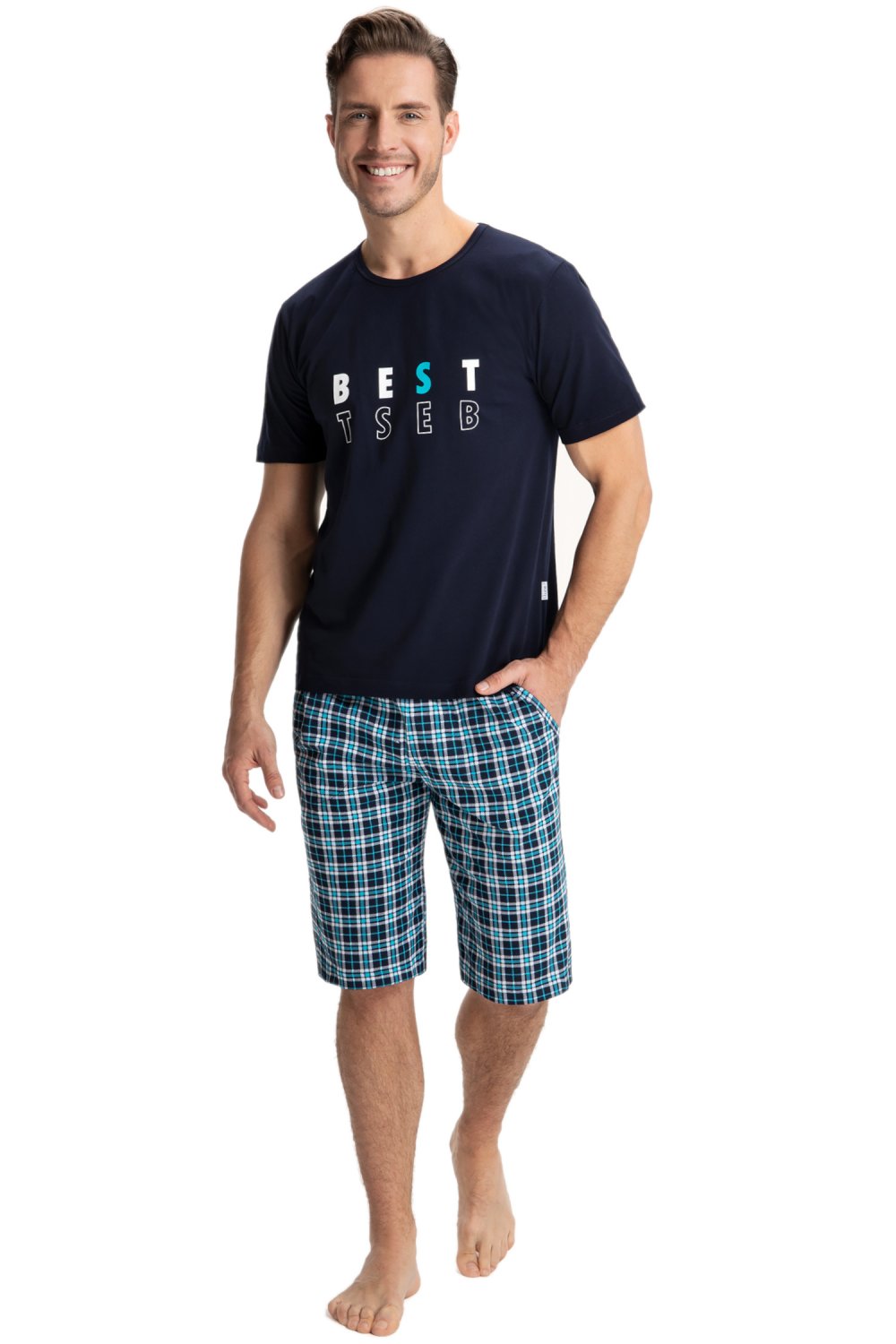 E-shop Pánske pyžamo 718 dark blue plus