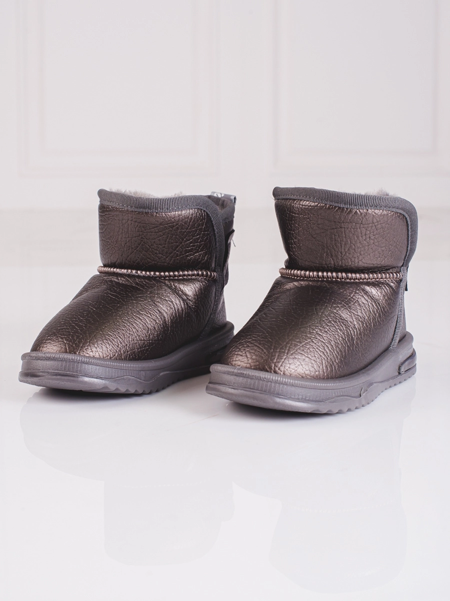 Pekné béžové detské snežnice bez päty