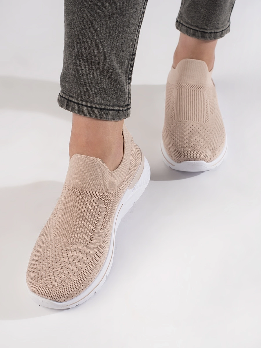 Praktické dámske tenisky ružové bez podpätku