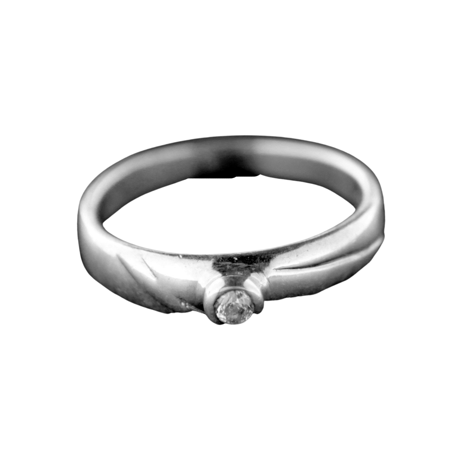 Strieborný prsteň 15406
