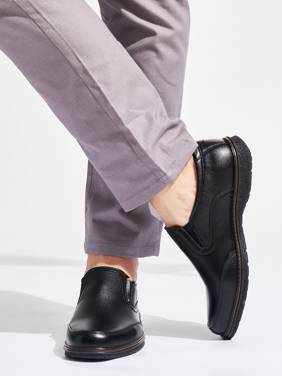 Štýlové pánske čierne poltopánky