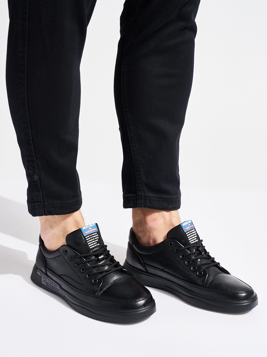 Štýlové pánske čierne tenisky