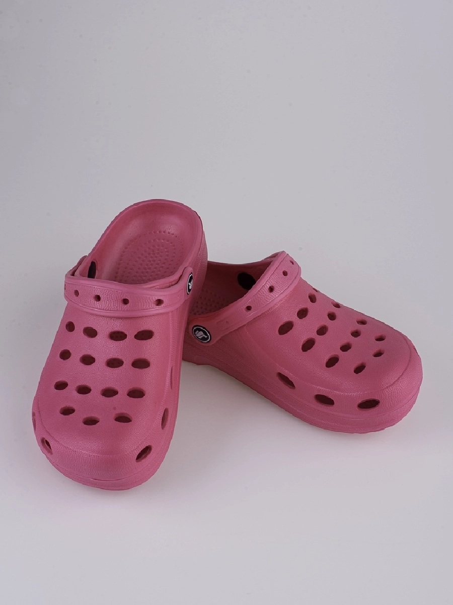 Zaujímavé detské crocsy ružové bez podpätku